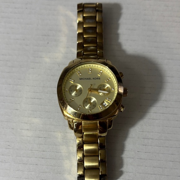 Michael Kors Radiant Gold Chronograph Watch main image 2